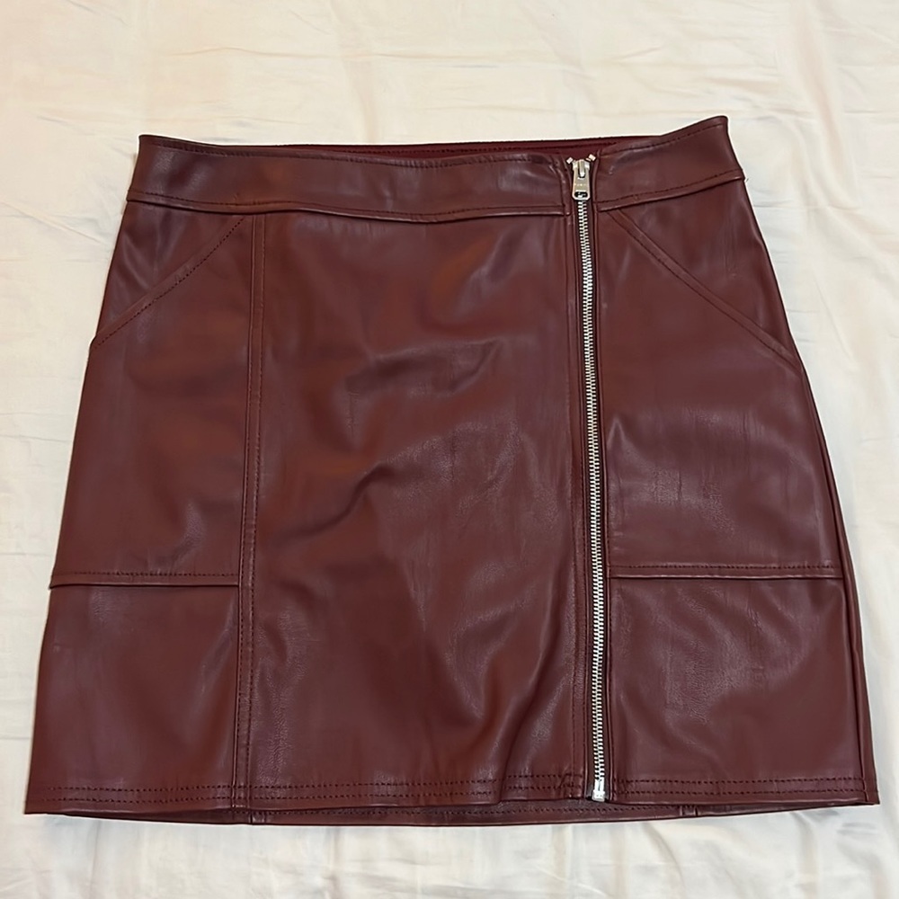 Express Faux Leather Mini Skirt